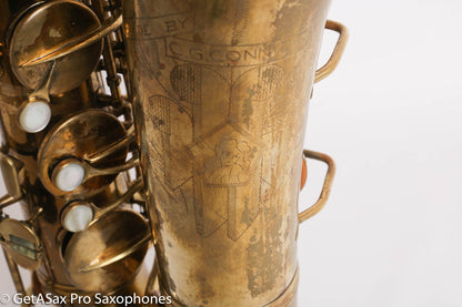 Conn 10M Tenor 298497 Completely Overhauled! Worn Original Lacquer – Aubra Graves’ Tenor w/mpc