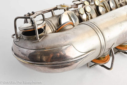 Conn 10M Pre-war Original Silver Plate Recent Overhaul Plays Great! 306848