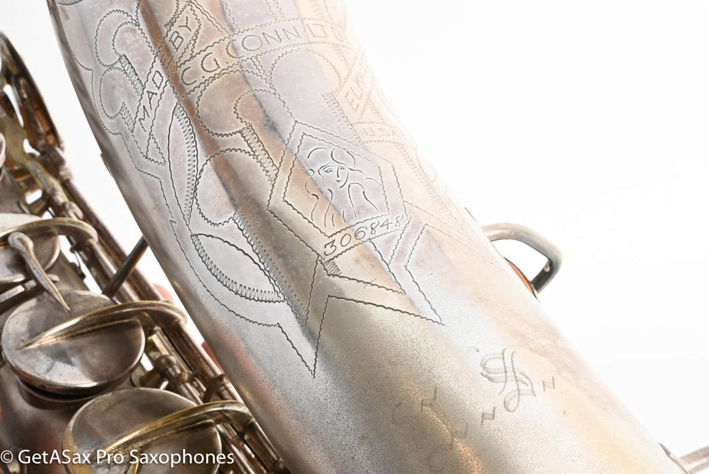 Conn 10M Pre-war Original Silver Plate Recent Overhaul Plays Great! 306848