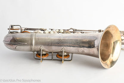 Conn 10M Pre-war Original Silver Plate Recent Overhaul Plays Great! 306848