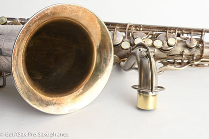 Conn 10M Pre-war Original Silver Plate Recent Overhaul Plays Great! 306848