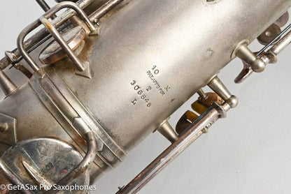 Conn 10M Pre-war Original Silver Plate Recent Overhaul Plays Great! 306848