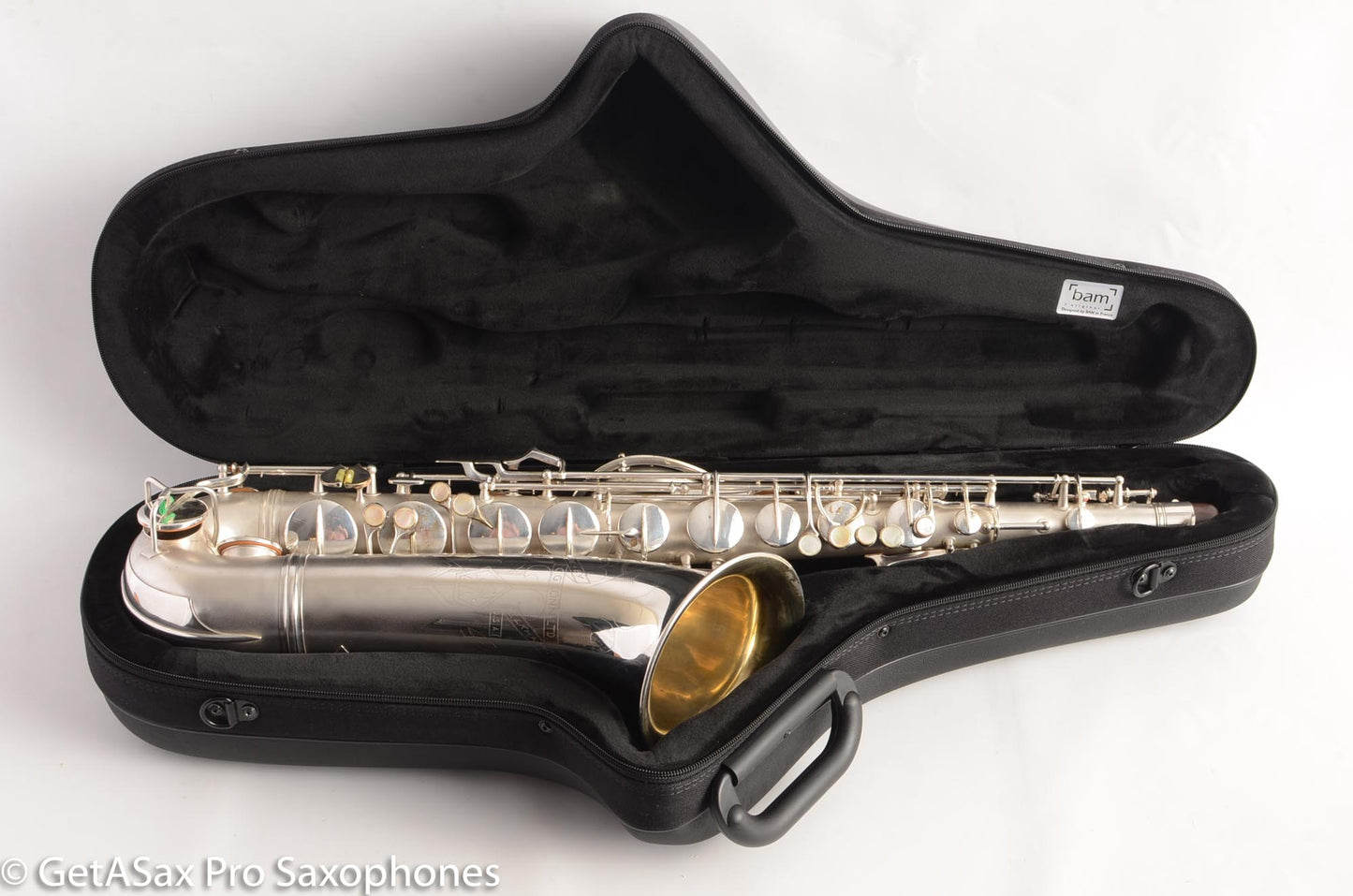 Conn 10M Tenor Saxophone Original Silver Plate Rolled Tone Holes Fresh Overhaul 311372
