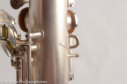 Conn 10M Tenor Saxophone Original Silver Plate Rolled Tone Holes Fresh Overhaul 311372