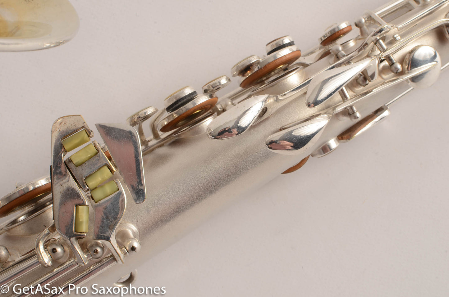 Conn 10M Tenor Saxophone Original Silver Plate Rolled Tone Holes Fresh Overhaul 311372