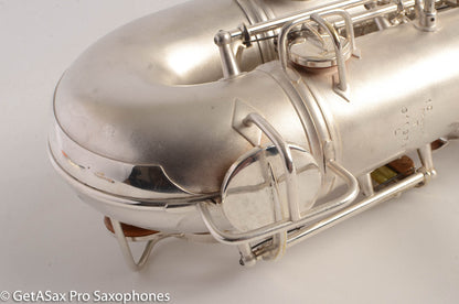 Conn 10M Tenor Saxophone Original Silver Plate Rolled Tone Holes Fresh Overhaul 311372