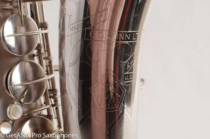 Conn 10M Tenor Saxophone Original Silver Plate Rolled Tone Holes Fresh Overhaul 311372