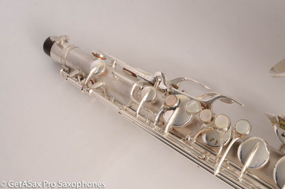 Conn 10M Tenor Saxophone Original Silver Plate Rolled Tone Holes Fresh Overhaul 311372