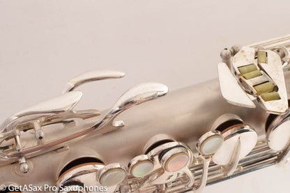 Conn 10M Tenor Saxophone Original Silver Plate Rolled Tone Holes Fresh Overhaul 311372