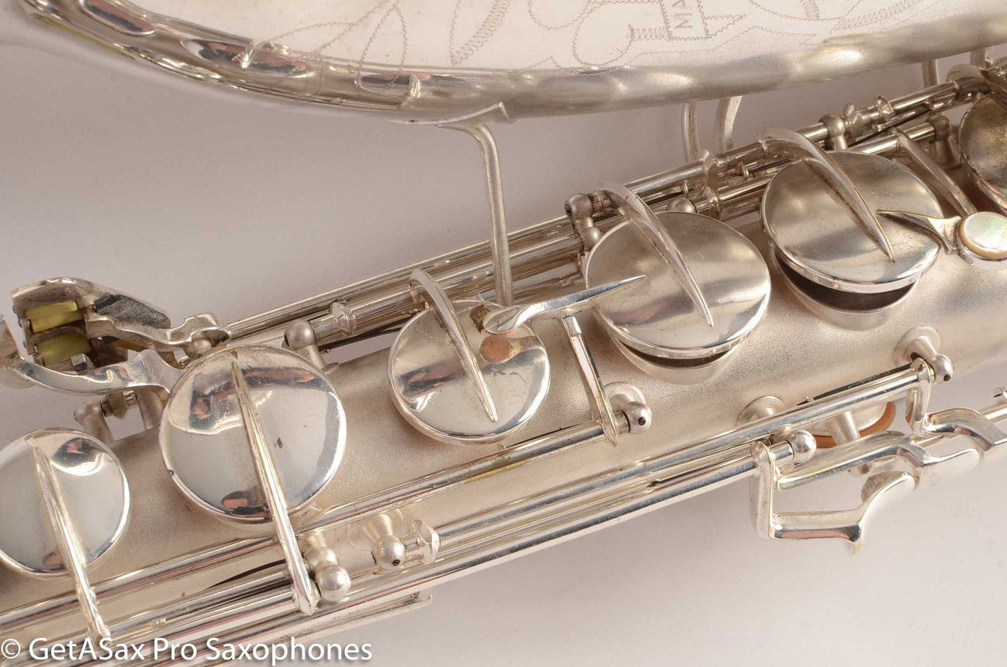 Conn 10M Tenor Saxophone Original Silver Plate Rolled Tone Holes Fresh Overhaul 311372