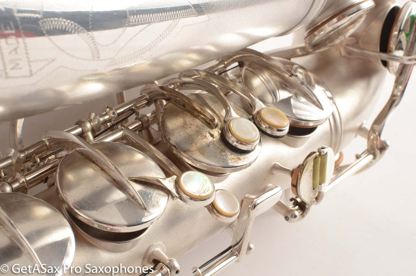 Conn 10M Tenor Saxophone Original Silver Plate Rolled Tone Holes Fresh Overhaul 311372