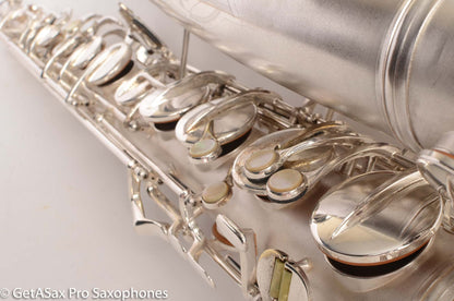 Conn 10M Tenor Saxophone Original Silver Plate Rolled Tone Holes Fresh Overhaul 311372