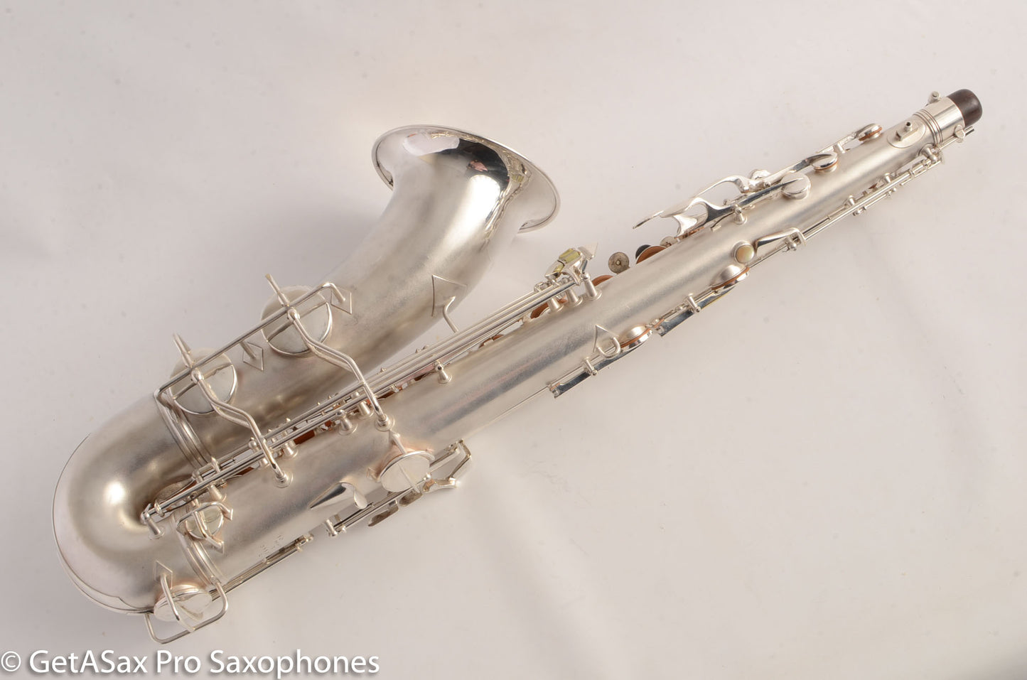 Conn 10M Tenor Saxophone Original Silver Plate Rolled Tone Holes Fresh Overhaul 311372