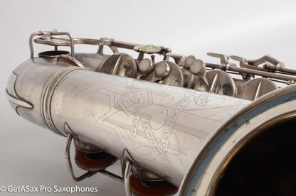 Conn 10M Tenor 1936 Original Silver Plate Pre-War Very Good Condition 274937