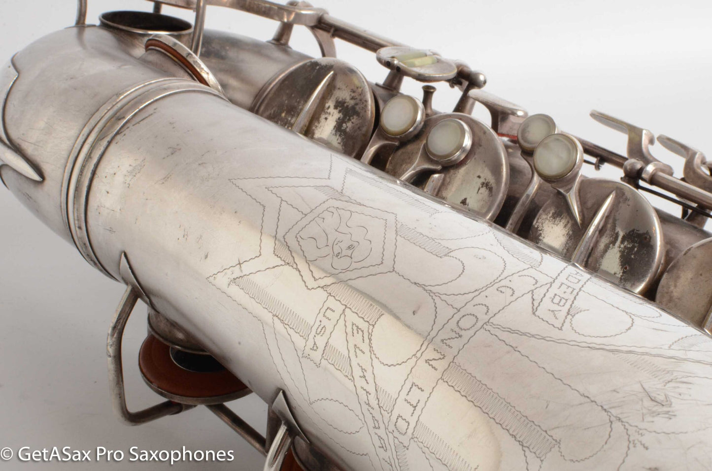 Conn 10M Tenor 1936 Original Silver Plate Pre-War Very Good Condition 274937