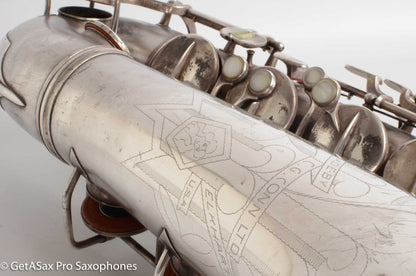 Conn 10M Tenor 1936 Original Silver Plate Pre-War Very Good Condition 274937