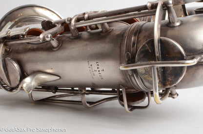 Conn 10M Tenor 1936 Original Silver Plate Pre-War Very Good Condition 274937