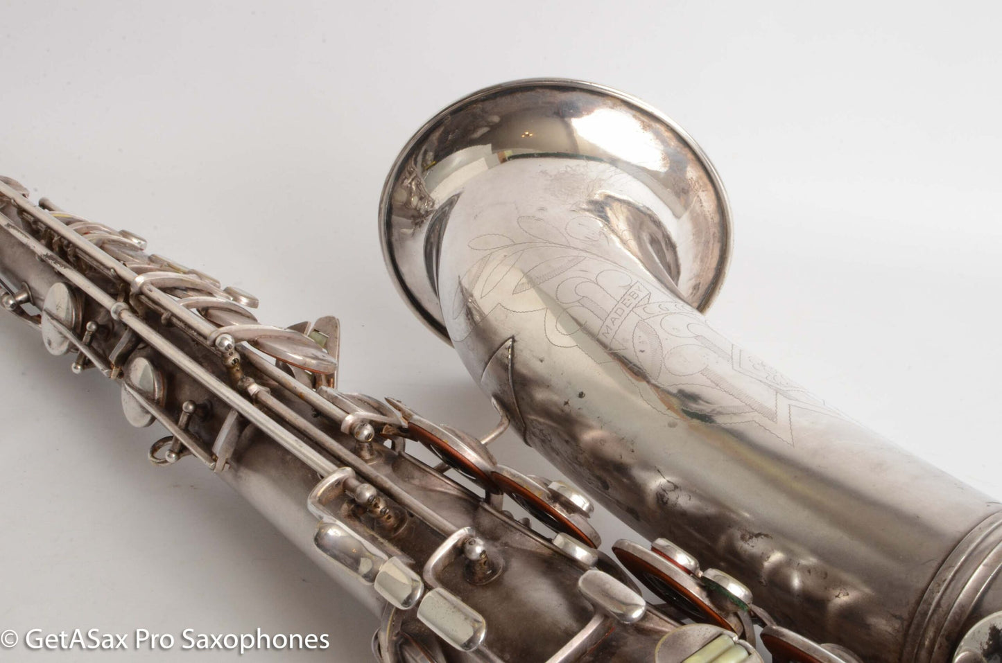 Conn 10M Tenor 1936 Original Silver Plate Pre-War Very Good Condition 274937