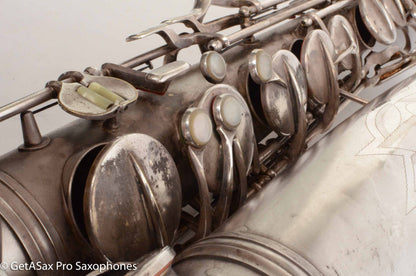 Conn 10M Tenor 1936 Original Silver Plate Pre-War Very Good Condition 274937