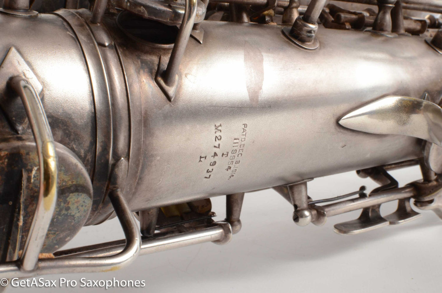 Conn 10M Tenor 1936 Original Silver Plate Pre-War Very Good Condition 274937