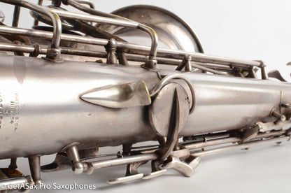 Conn 10M Tenor 1936 Original Silver Plate Pre-War Very Good Condition 274937