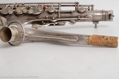 Conn 10M Tenor 1936 Original Silver Plate Pre-War Very Good Condition 274937