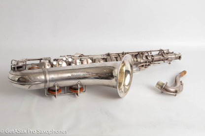 Conn 10M Tenor 1936 Original Silver Plate Pre-War Very Good Condition 274937