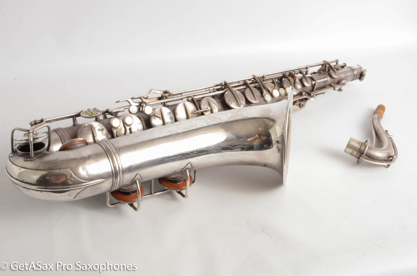 Conn 10M Tenor 1936 Original Silver Plate Pre-War Very Good Condition 274937