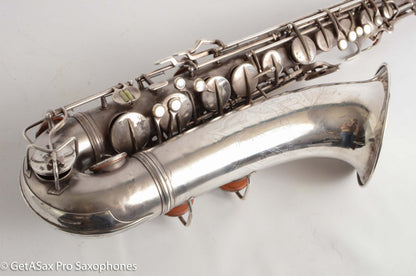 Conn 10M Tenor 1936 Original Silver Plate Pre-War Very Good Condition 274937