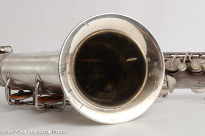 Conn 10M Tenor 1936 Original Silver Plate Pre-War Very Good Condition 274937