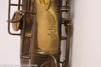 Conn 10M Tenor Saxophone 1951 Worn Original Lacquer Old Pads Great Deal 344427