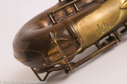 Conn 10M Tenor Saxophone 1951 Worn Original Lacquer Old Pads Great Deal 344427