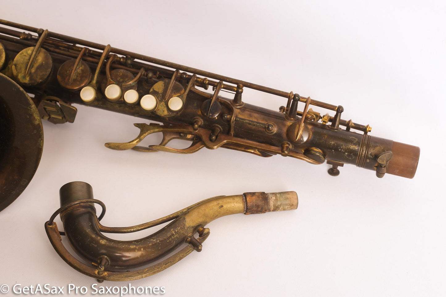 Conn 10M Tenor Saxophone 1951 Worn Original Lacquer Old Pads Great Deal 344427