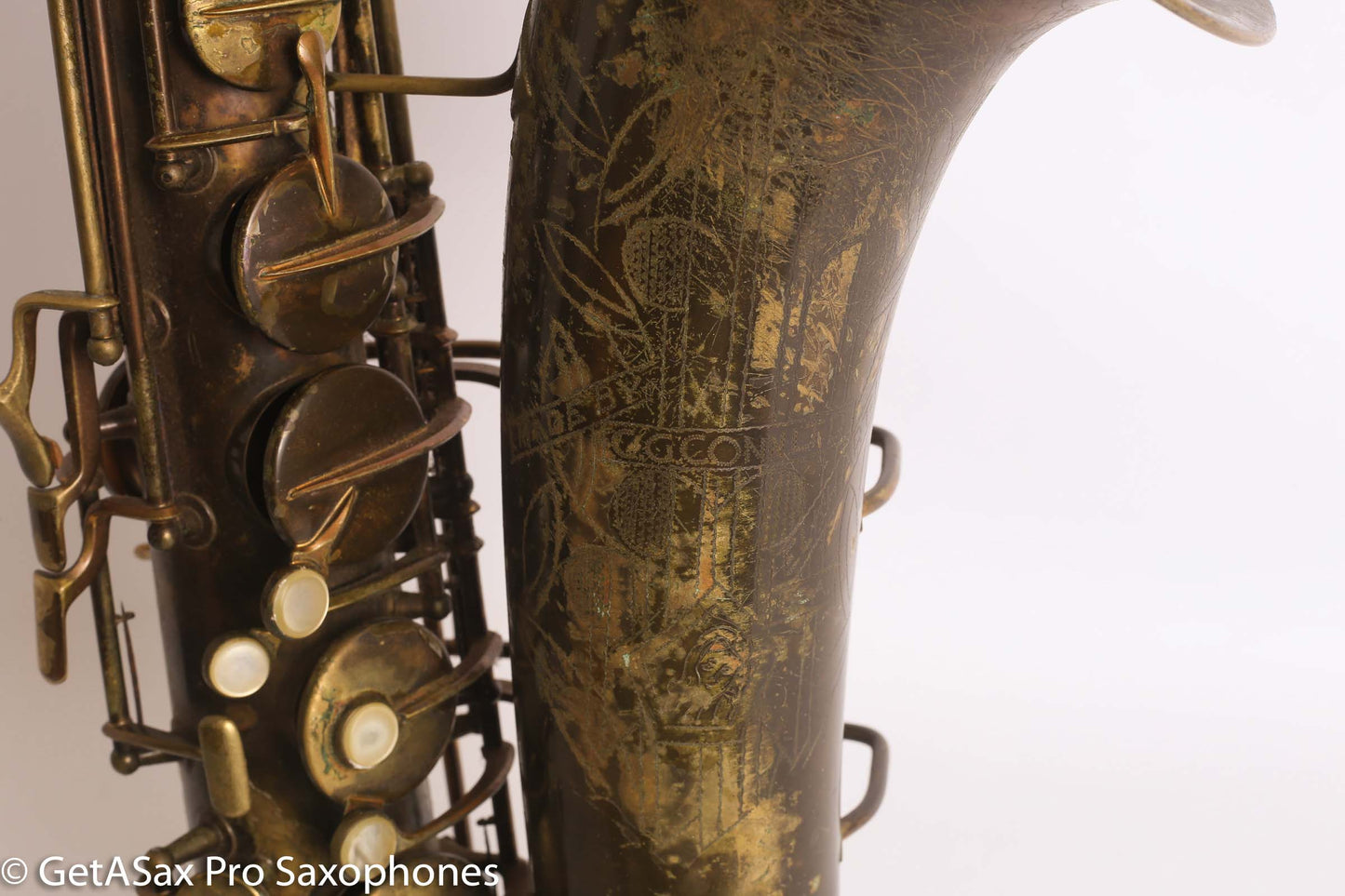 Conn 10M Tenor Saxophone 1951 Worn Original Lacquer Old Pads Great Deal 344427