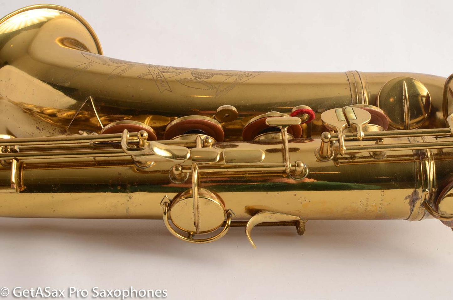 Conn 10M Tenor Saxophone Naked Lady Rolled Tone Holes Original Lacquer 322571