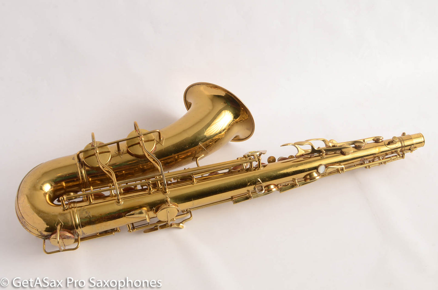 Conn 10M Tenor Saxophone Naked Lady Rolled Tone Holes Original Lacquer 322571