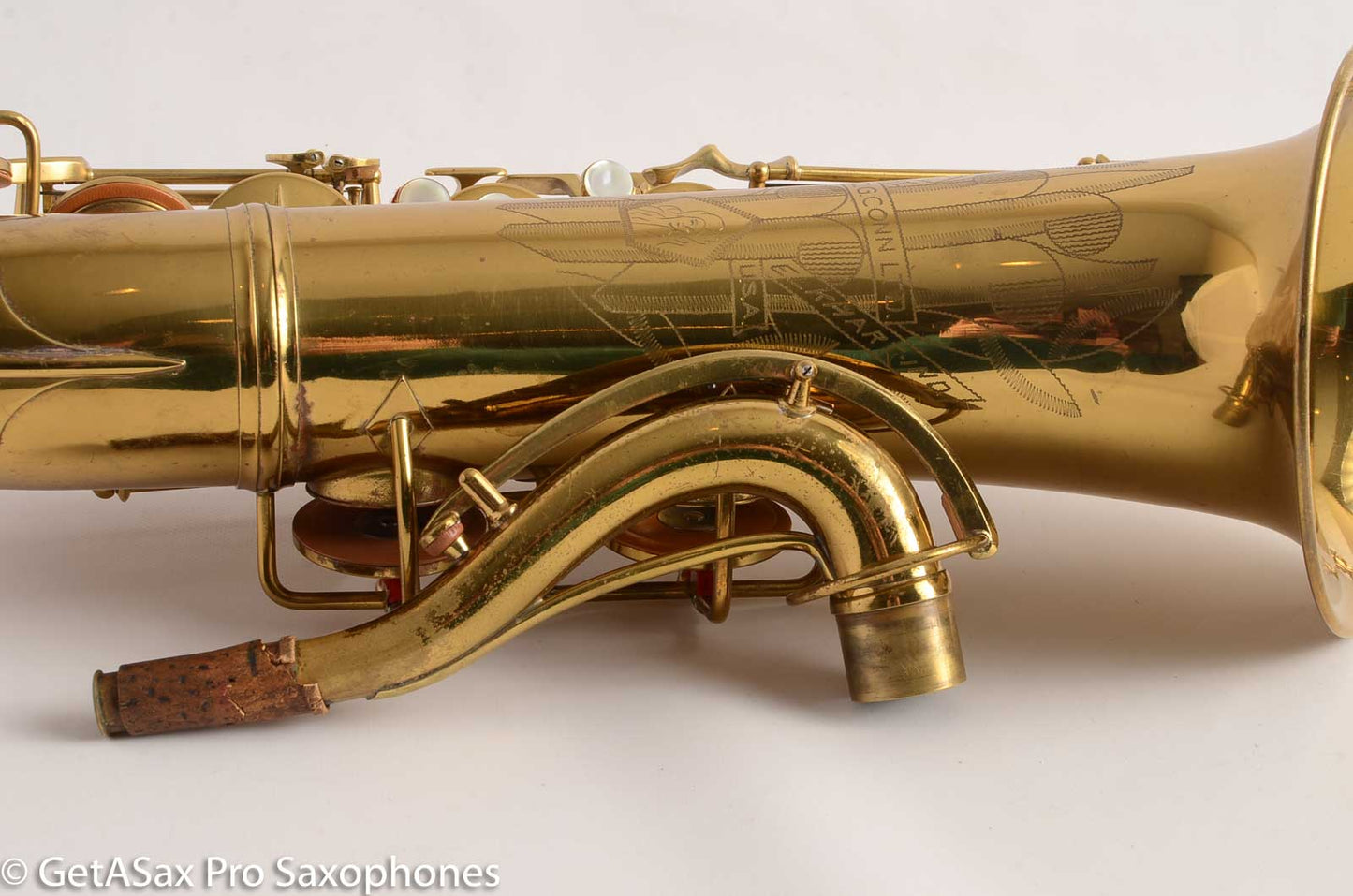 Conn 10M Tenor Saxophone Naked Lady Rolled Tone Holes Original Lacquer 322571