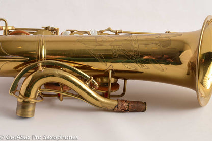 Conn 10M Tenor Saxophone Naked Lady Rolled Tone Holes Original Lacquer 322571