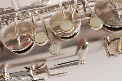Conn Transitional 10M Tenor 259xxx Fresh Overhaul Gorgeous original silver!