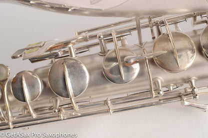 Conn Transitional 10M Tenor 259xxx Fresh Overhaul Gorgeous original silver!