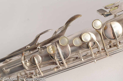 Conn Transitional 10M Tenor 259xxx Fresh Overhaul Gorgeous original silver!