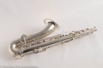 Conn Transitional 10M Tenor 259xxx Fresh Overhaul Gorgeous original silver!