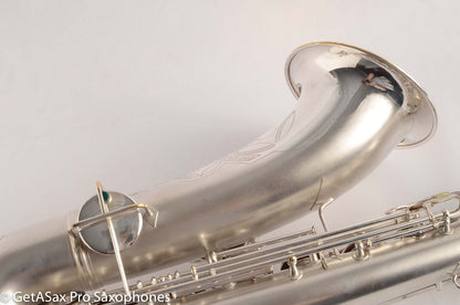 Conn Transitional 10M Tenor 259xxx Fresh Overhaul Gorgeous original silver!