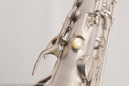 Conn Transitional 10M Tenor 259xxx Fresh Overhaul Gorgeous original silver!