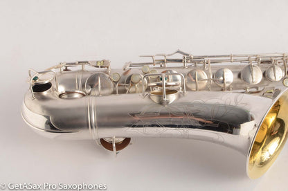 Conn Transitional 10M Tenor 259xxx Fresh Overhaul Gorgeous original silver!
