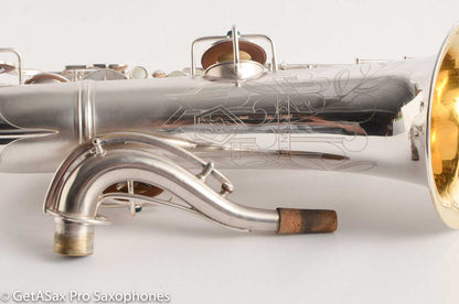 Conn Transitional 10M Tenor 259xxx Fresh Overhaul Gorgeous original silver!