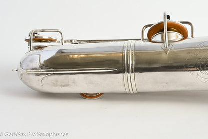 Conn 12M Transitional Baritone Fresh Overhaul Original Silver Plate Silver Gloger Extended Neck! 251000