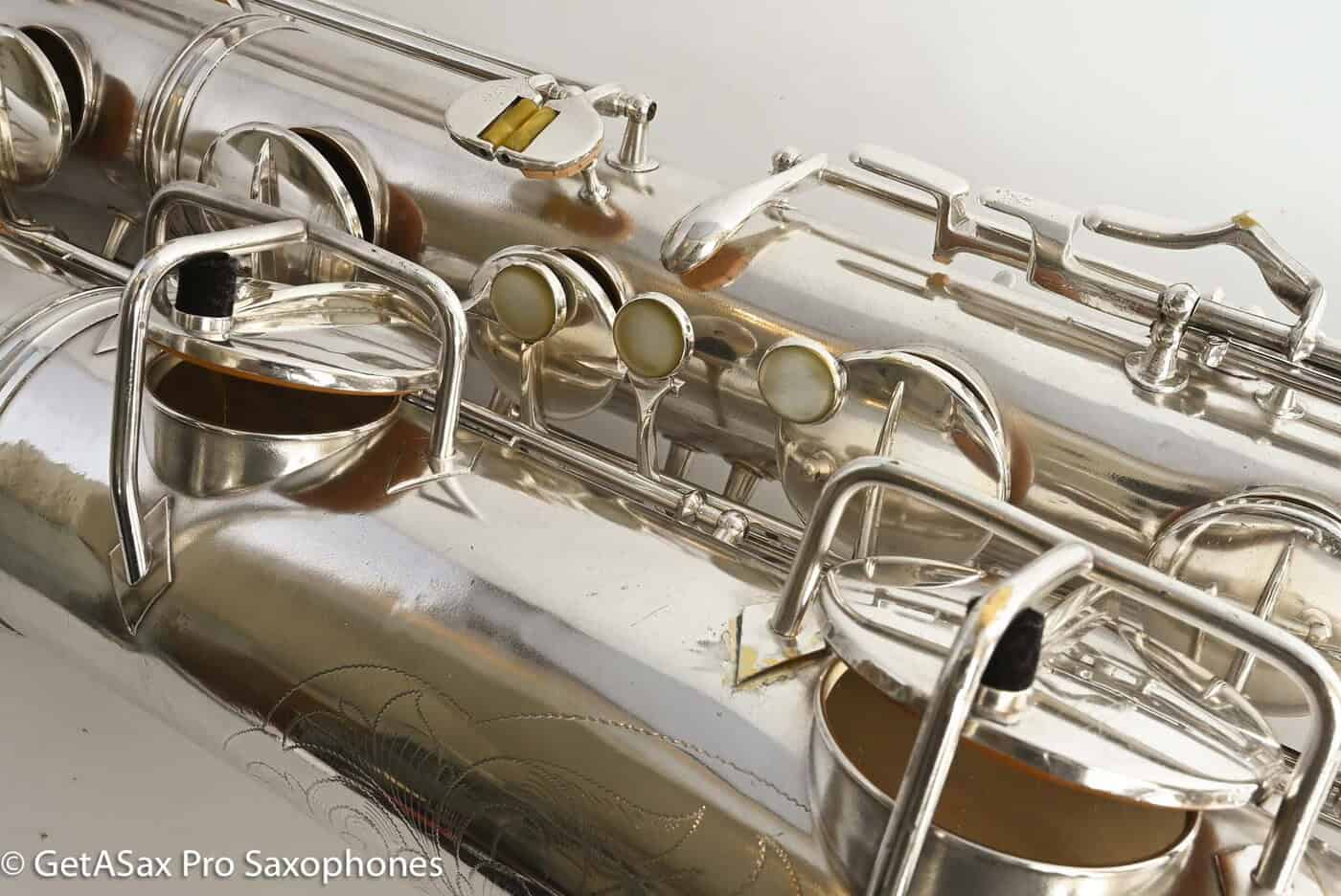 Conn 12M Transitional Baritone Fresh Overhaul Original Silver Plate Silver Gloger Extended Neck! 251000