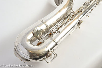 Conn 12M Transitional Baritone Fresh Overhaul Original Silver Plate Silver Gloger Extended Neck! 251000