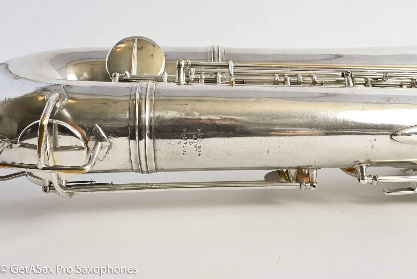 Conn 12M Transitional Baritone Fresh Overhaul Original Silver Plate Silver Gloger Extended Neck! 251000